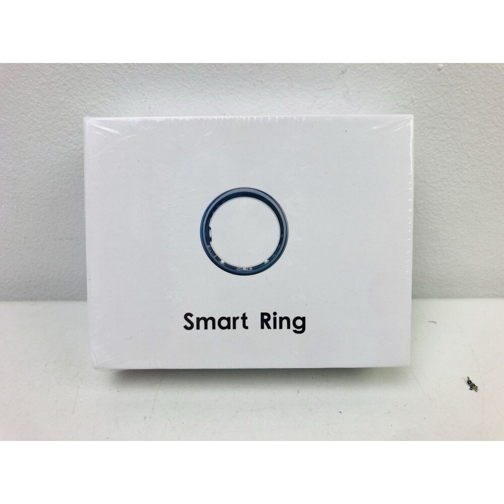 Silver R09+ Smart Ring Fitness Tracker Size 11 Heart Rate HRV Sleep SpO2 Q Ring